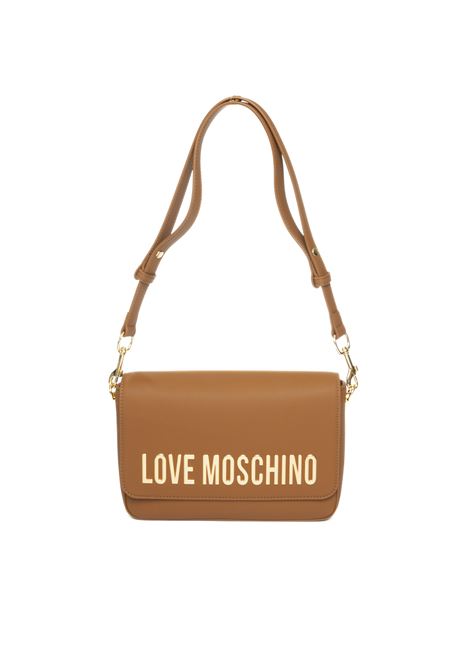 walnut logo shoulder bag LOVE MOSCHINO | JC4023PP1LKD0-208